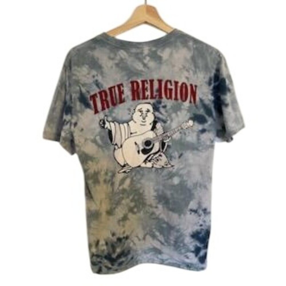 Mens True Religion Tee Shirt size Medium Buddah graphic - Picture 1 of 7